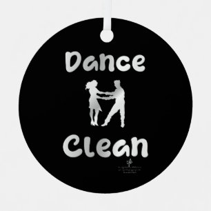 Dance Clean Mexican Silver Round Metal Ornament