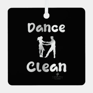 Dance Clean Mexican Silver Sq. Metal Ornament