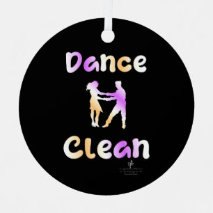 Dance Clean Sapin-Sapin Round Metal Ornament
