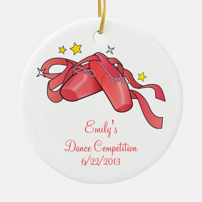 Dance Competition Commemorative Ornament (Front)