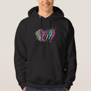 Dance Couple 80s Colors 1980s Hoodie