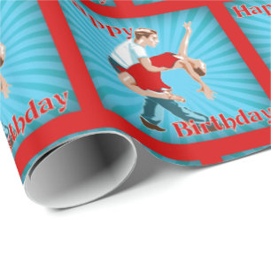 Dance Couple Joyeux Anniversaire Cadeau Papier env