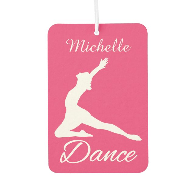 DANCE custom monogram & colour air freshner Car Air Freshener (Front)
