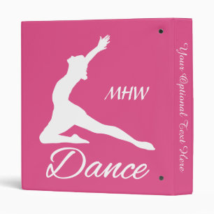 DANCE custom monogram & colour binders