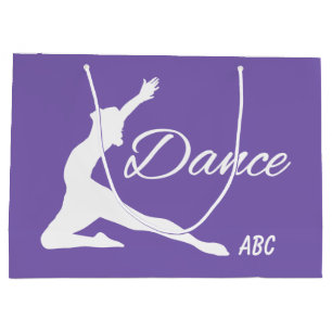 DANCE custom monogram & colour gift bags
