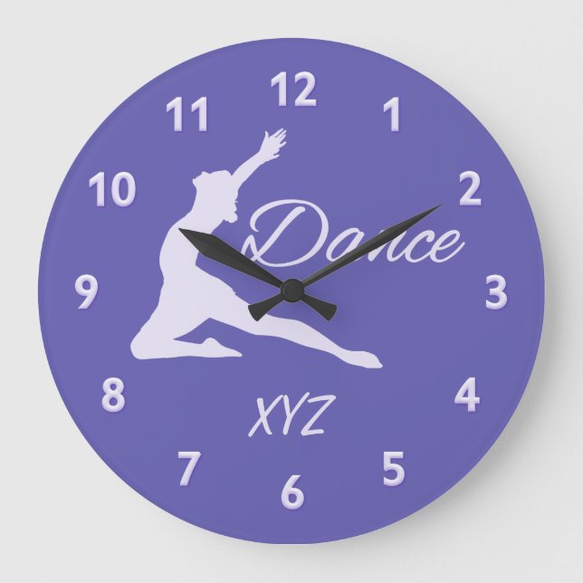 DANCE custom monogram wall clocks (Front)