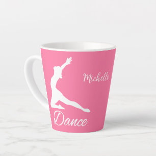 DANCE custom name & colour Latte Mug