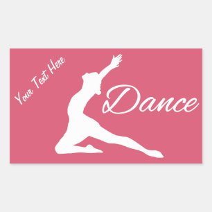 DANCE custom text & colour stickers