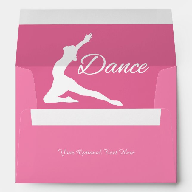 DANCE custom text Envelope (Back (Bottom))