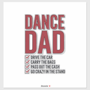 Dance Dad Checklist Vintage Engraving Design_1