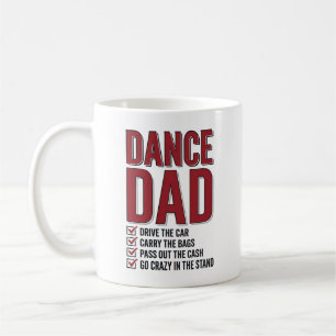 Dance Dad Checklist Vintage Engraving Design_1 Coffee Mug