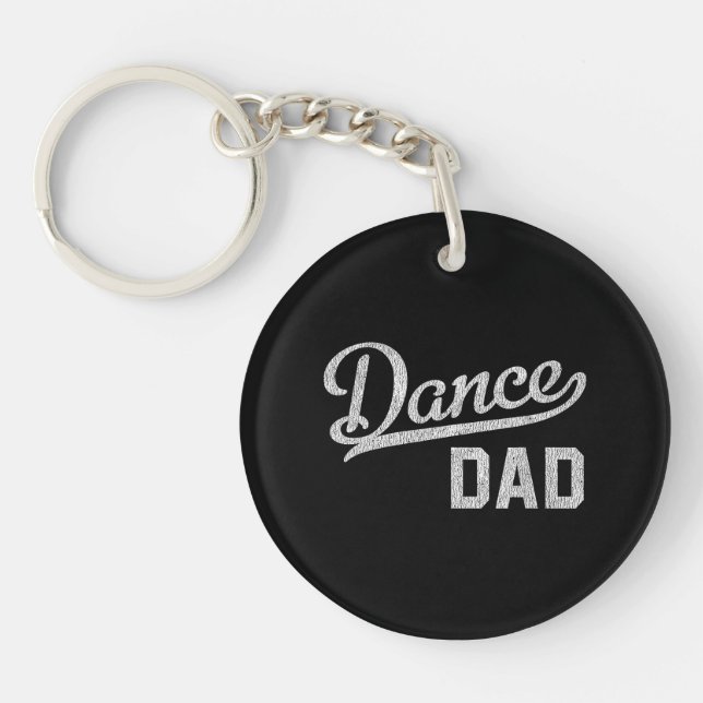 Dance Dad Proud Dancer Father Keychain (Front)