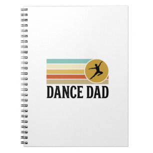 Dance Dad Vintage Retro Engraving Shirt Design_1 Notebook
