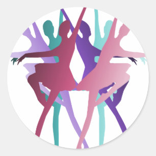 Dance Dance Dance Classic Round Sticker