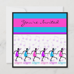 dance dance dance invitation template