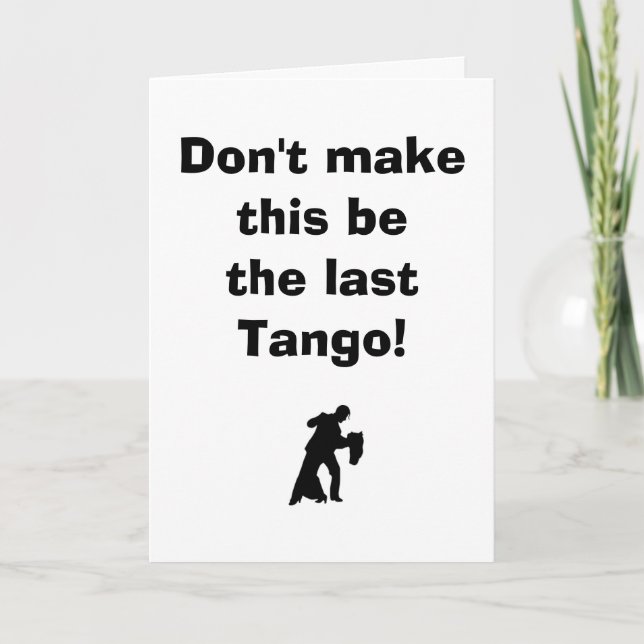 DANCE DANCE DANCE-OVER THE HILL CARD (Front)