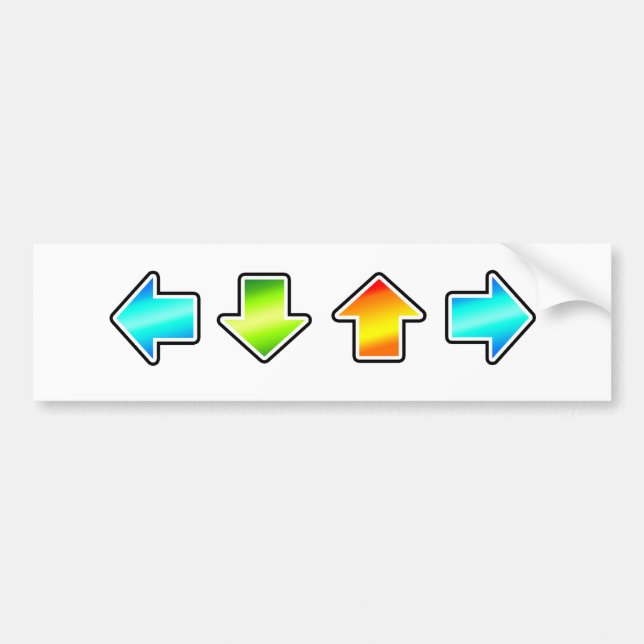 Dance Dance Revolution Bumper Sticker (Front)