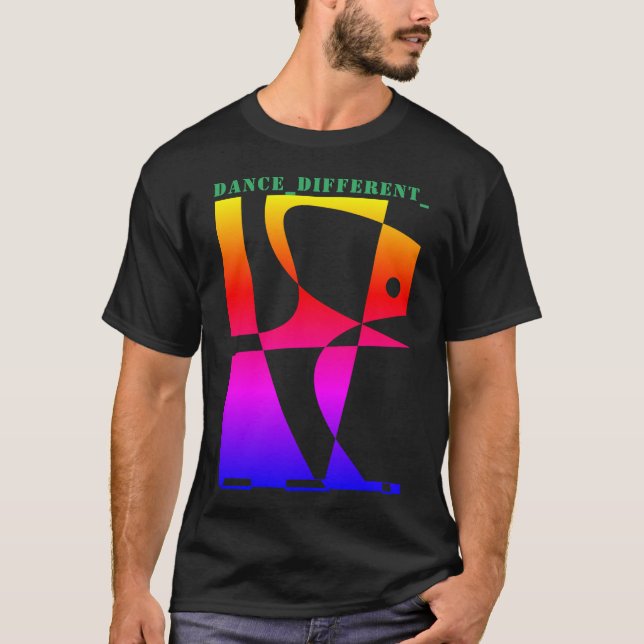 DANCE_DIFFERENT_ Rainbow T-Shirt (Front)