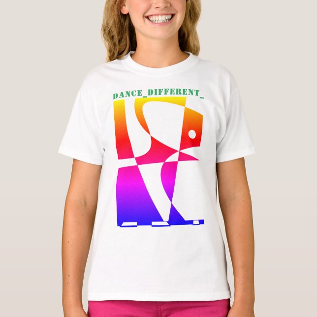 DANCE_DIFFERENT_ Rainbow T-Shirt (Front)