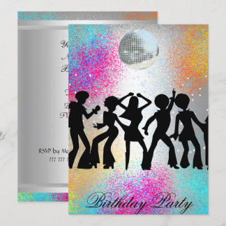 Dance Disco Surprise Anniversaire Fête Invitation