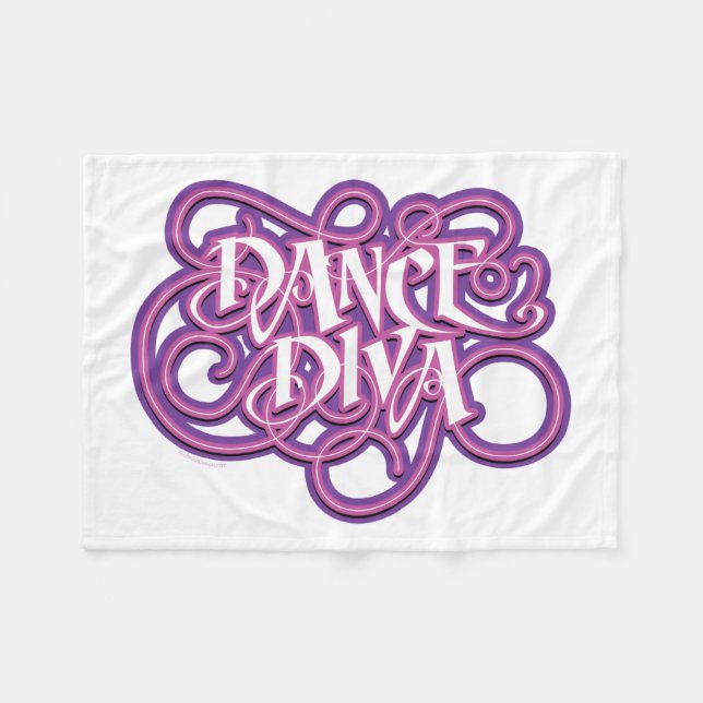 Dance Diva Fleece Blanket (Front (Horizontal))