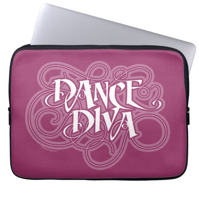 Dance Diva Laptop Sleeve (Front)