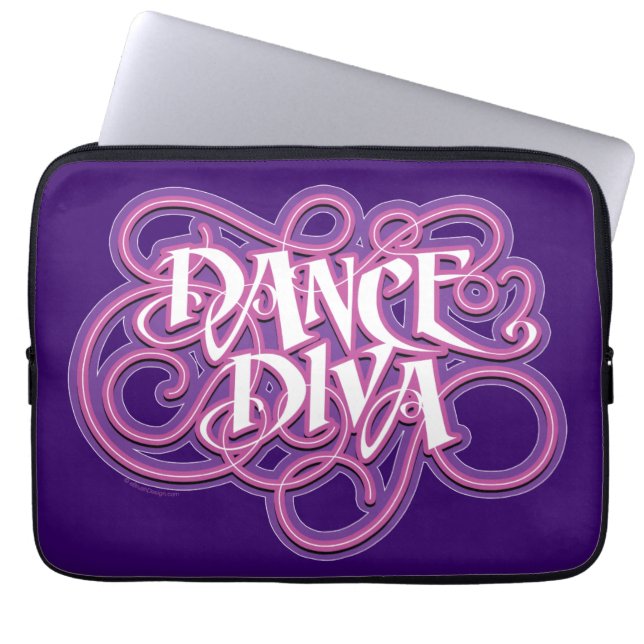 Dance Diva Laptop Sleeve (Front)