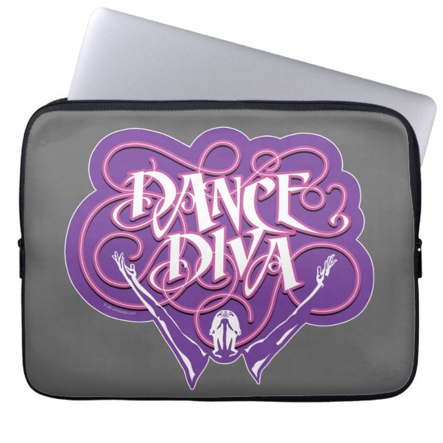 Dance Diva Laptop Sleeve (Front)