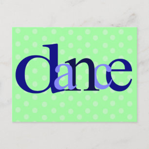 Dance Dots Postcard