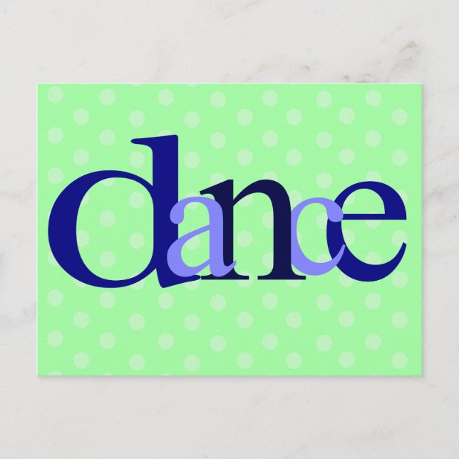Dance Dots Postcard (Front)