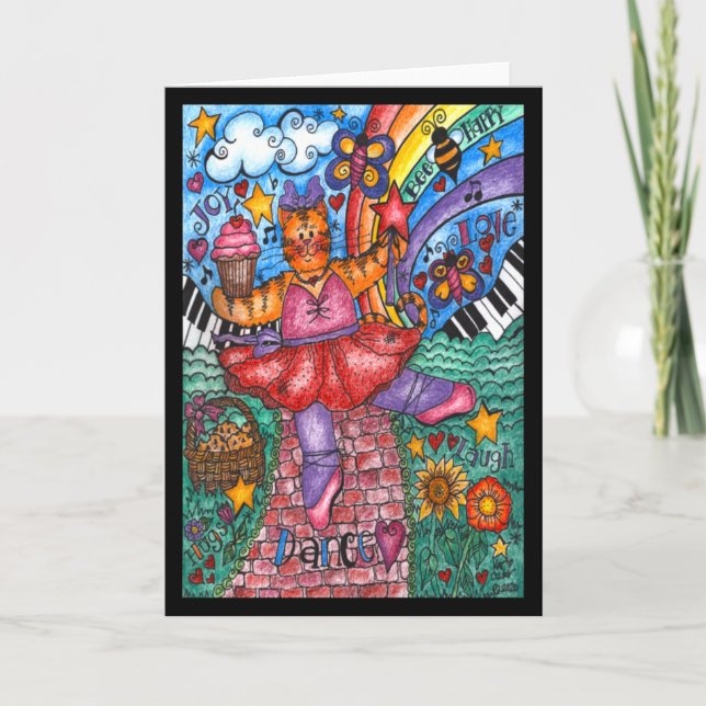 Dance Down the Red Brick Road Card (Front)