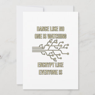 Dance Encrypt Programming Holiday Card
