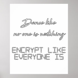 Dance Encrypt Programming Poster