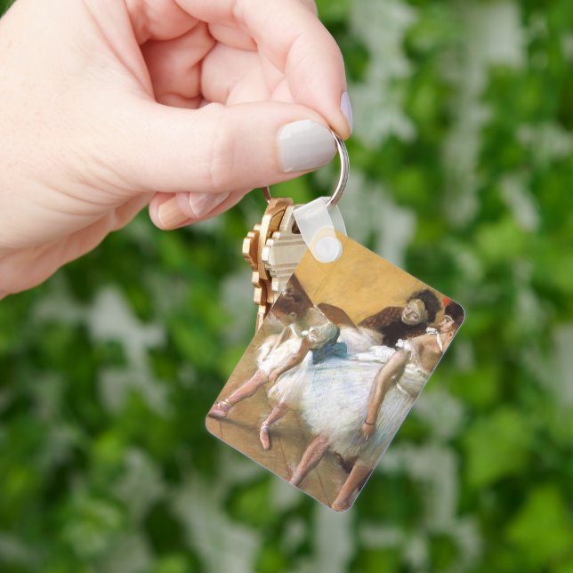 Dance Examination by Edgar Degas, Vintage Ballet Keychain (Hand)