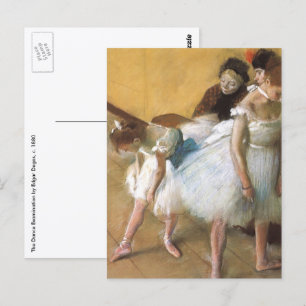 Dance Examination by Edgar Degas, Vintage Ballet Postcard