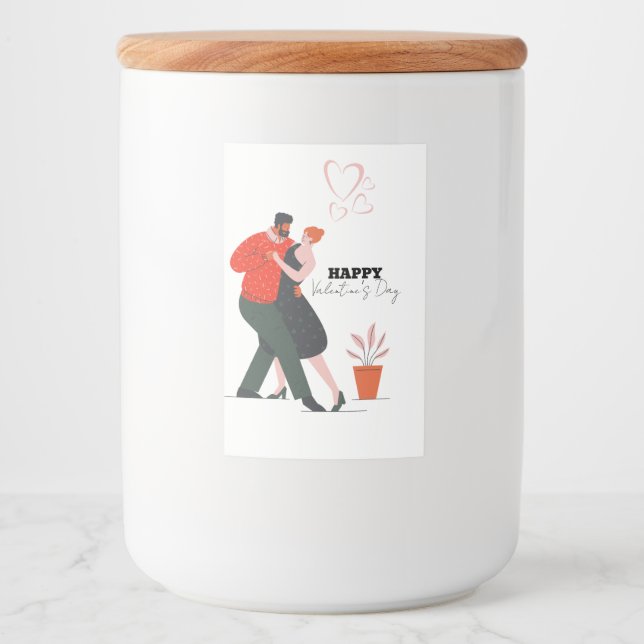 Dance Figure Valentine's Day Food Label (Front)