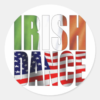 Dance Flags Classic Round Sticker