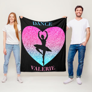 Dance Fleece Blanket w/ Personalized Name