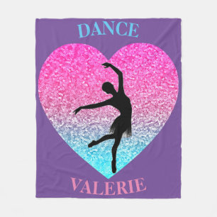 Dance Fleece Blanket w/ Personalized Name
