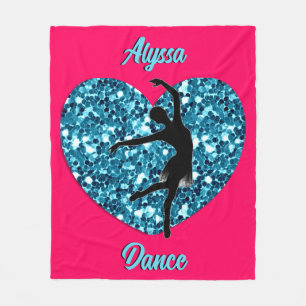 Dance Fleece Blanket w/ Personalized Name