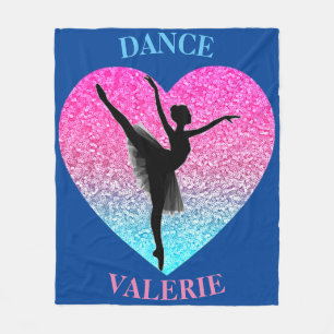 Dance Fleece Blanket w/ Personalized Name