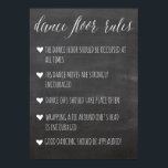Dance Floor Rules sign | chalkboard fun sign<br><div class="desc">Have fun at your wedding,  add a special touch with this nice sign. Chalkboard wedding sign.</div>