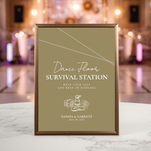 Dance Floor Survival Station Sign