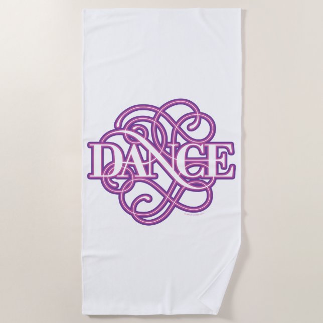 Dance Flourish Beach Towel (Front)