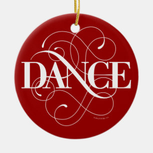Dance Flourish Ceramic Ornament