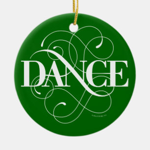 Dance Flourish Ceramic Ornament