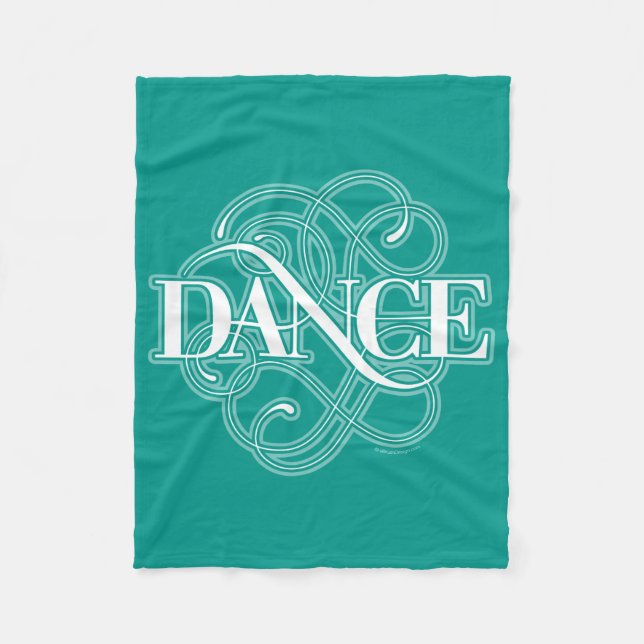 Dance Flourish Fleece Blanket (Front)