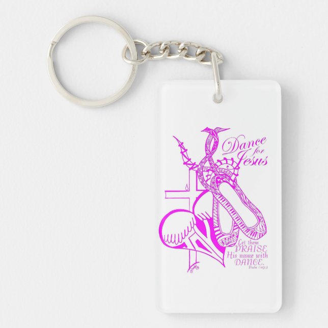 Dance for Jesus Keychain (Front)