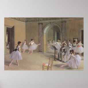 Dance Foyer at the Opera by Edgar Degas Poster