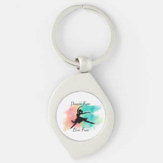 Dance Free Live Free Dance Keychain